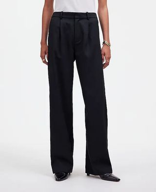 Madewell, lockere, gerade Hose aus fließendem Twill-Stoff