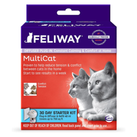 Feliway MultiCat 30 Day Starter Kit Calming Diffuser for Cats
