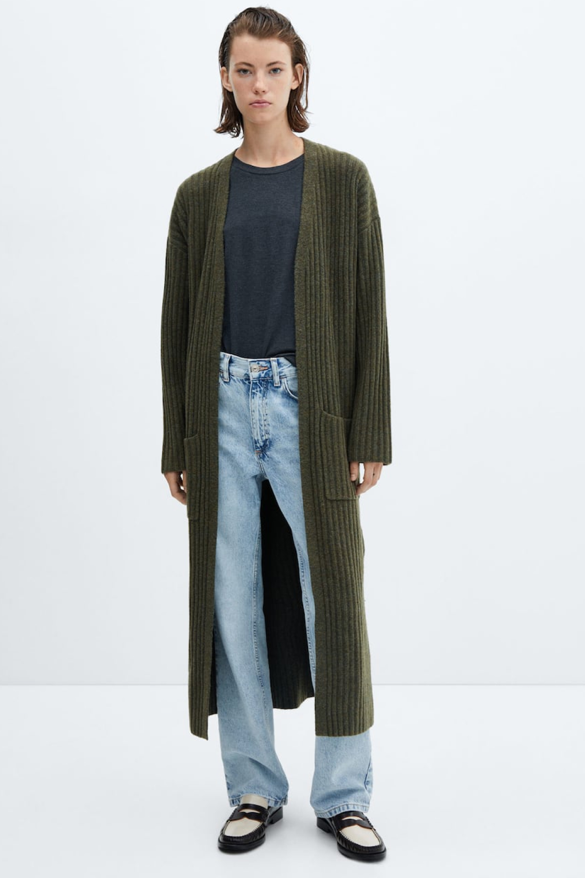 Mango Cardigan with Patch Pocket