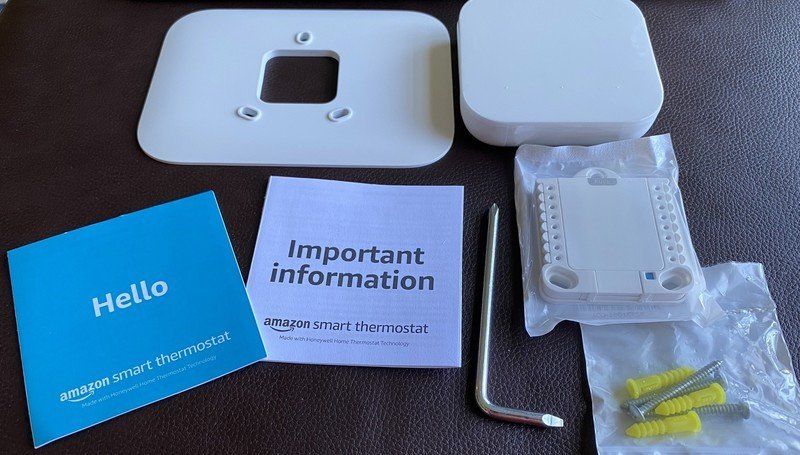 Amazon Smart Thermostat Review Box Contents