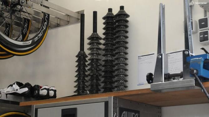 Want to venture a guess at the retail value for these stacks of Shimano Dura-Ace casssettes?