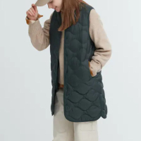 Uniqlo Quilted Long Line Gilet: £69.90 £39.90 | Uniqlo