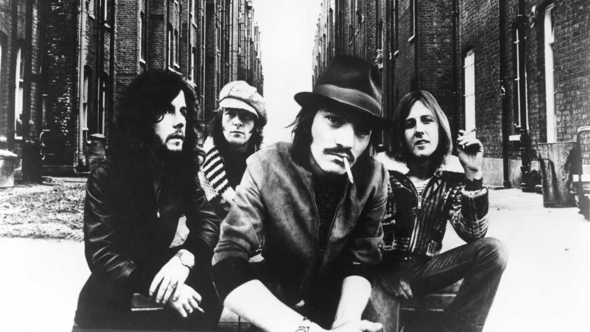 Humble Pie in a New York street circa 1970