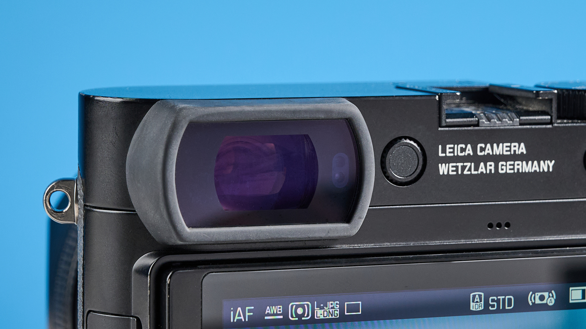 A black Leica Q3 43 camera