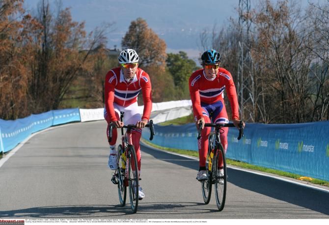 Alexander Kristoff and Edvald Boasson Hagen