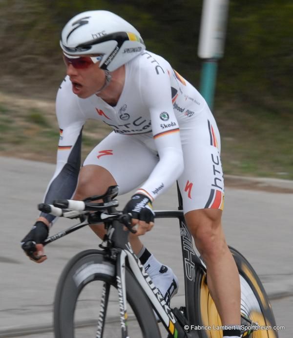 Tony Martin (HTC-Highroad) blazed to the victory