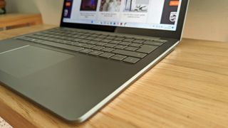 Microsoft Surface Laptop 5 review: keyboard from the side