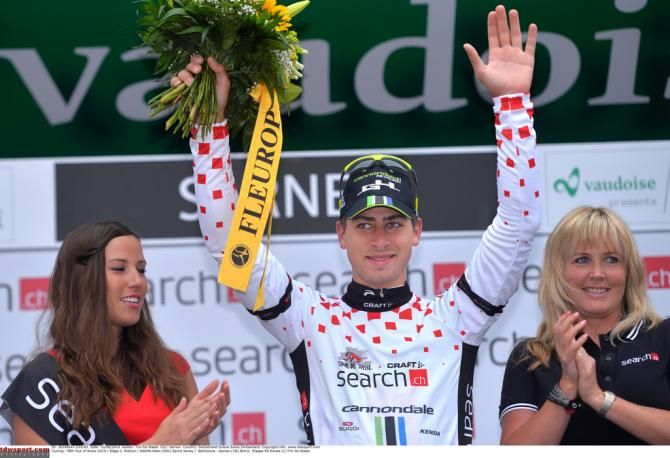 Peter Sagan (Cannondale) in the points jersey