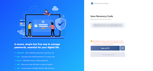 iTop DualSafe Password Manager