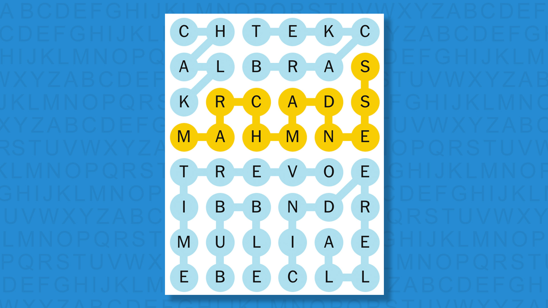 NYT Strands answers for game 743 on a blue background