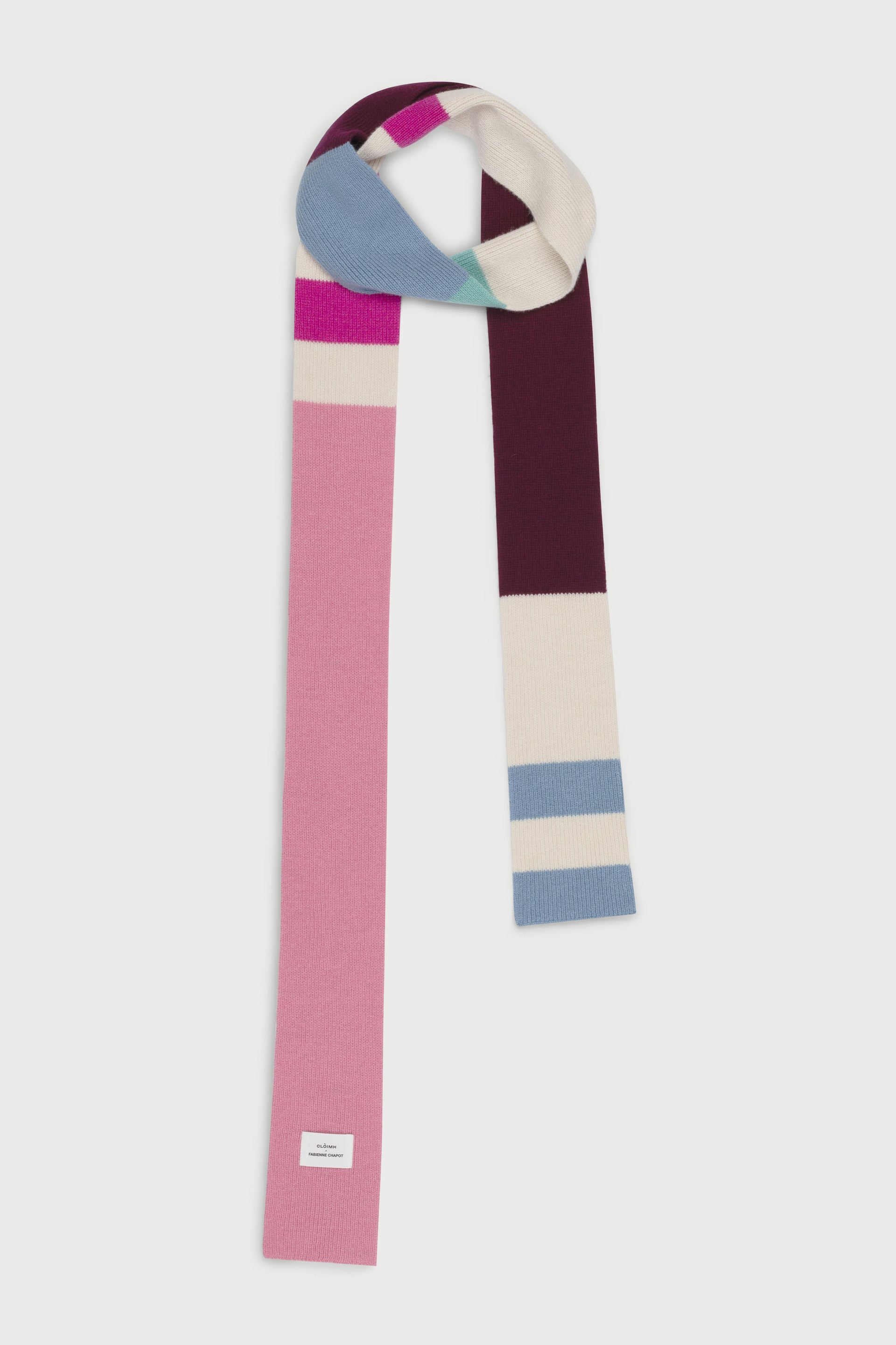 Striped Mini Soft Wool Scarf - Cl&amp;Ograve;imh X Fabienne Chapot - Multi Stripe / One Size