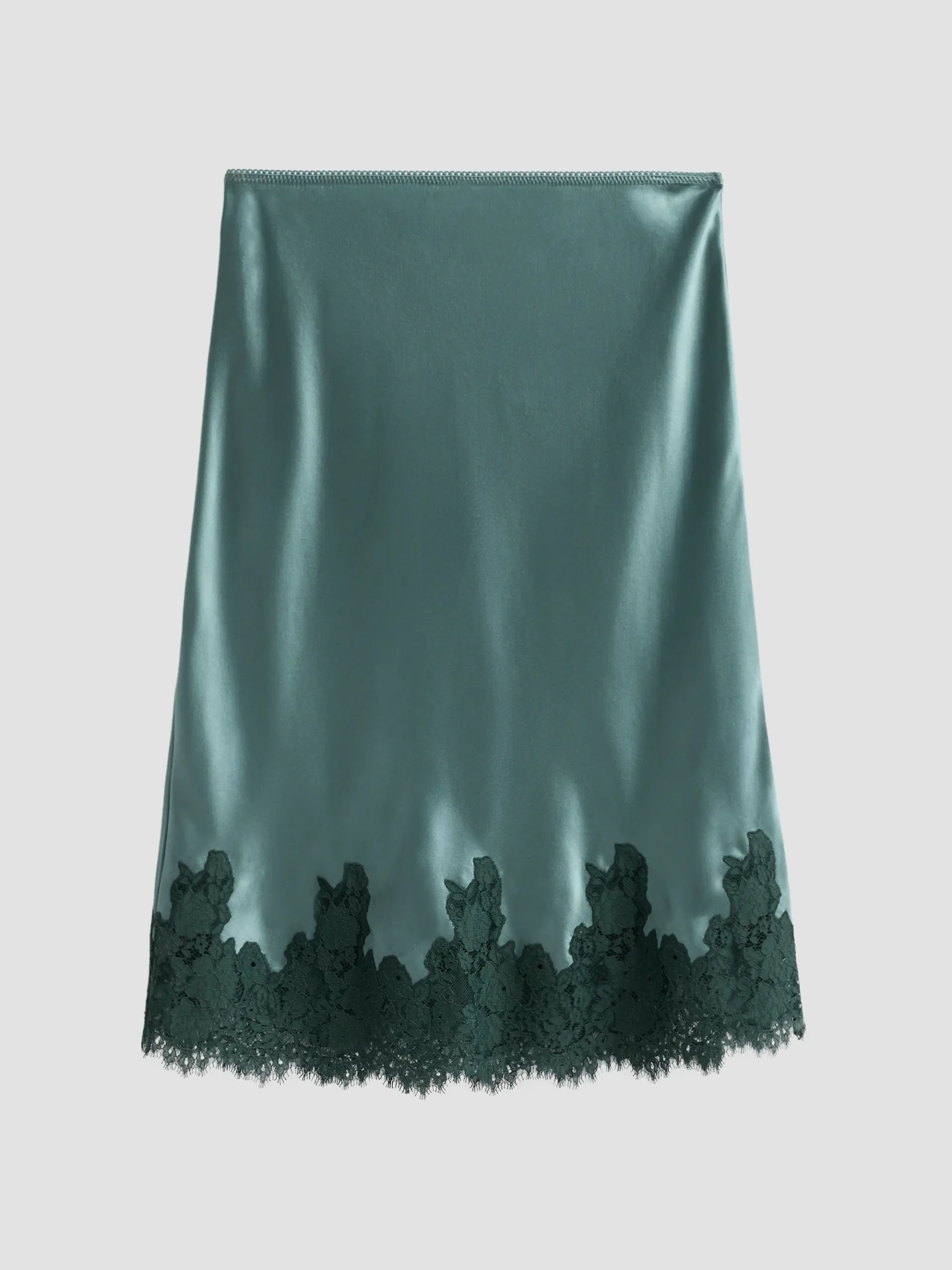 Elowette Silk & Lace Midi-Skirt