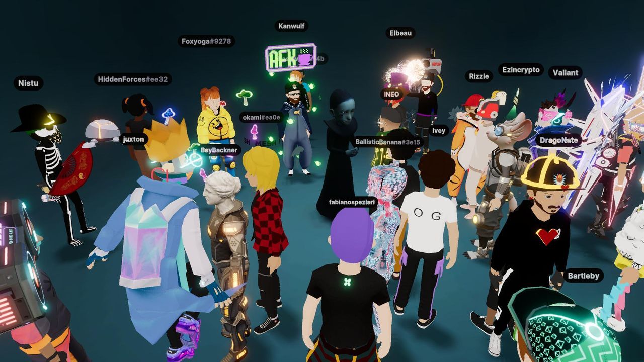 Digital art in the metaverse in Decentraland