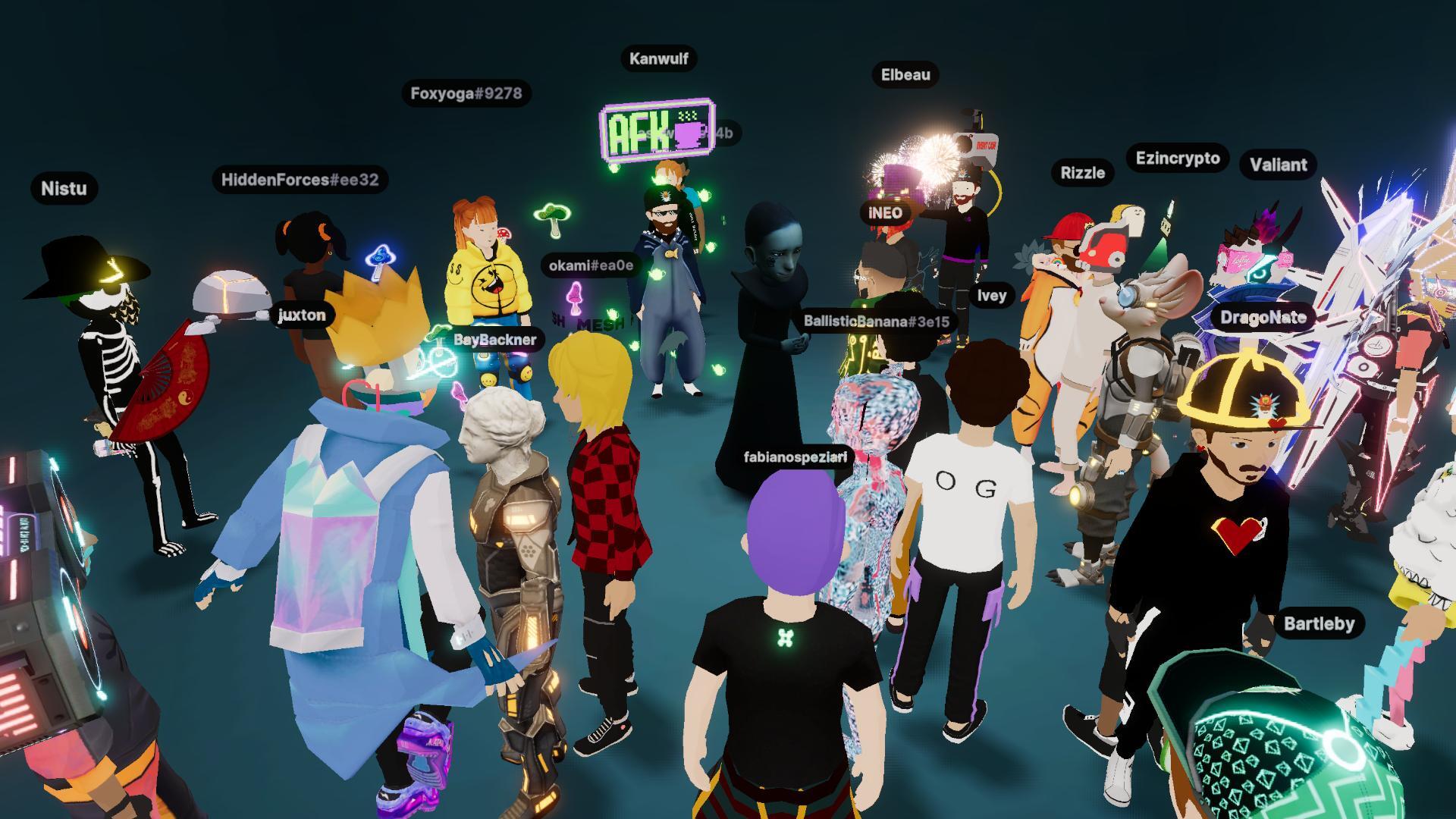 Digital art in the metaverse in Decentraland