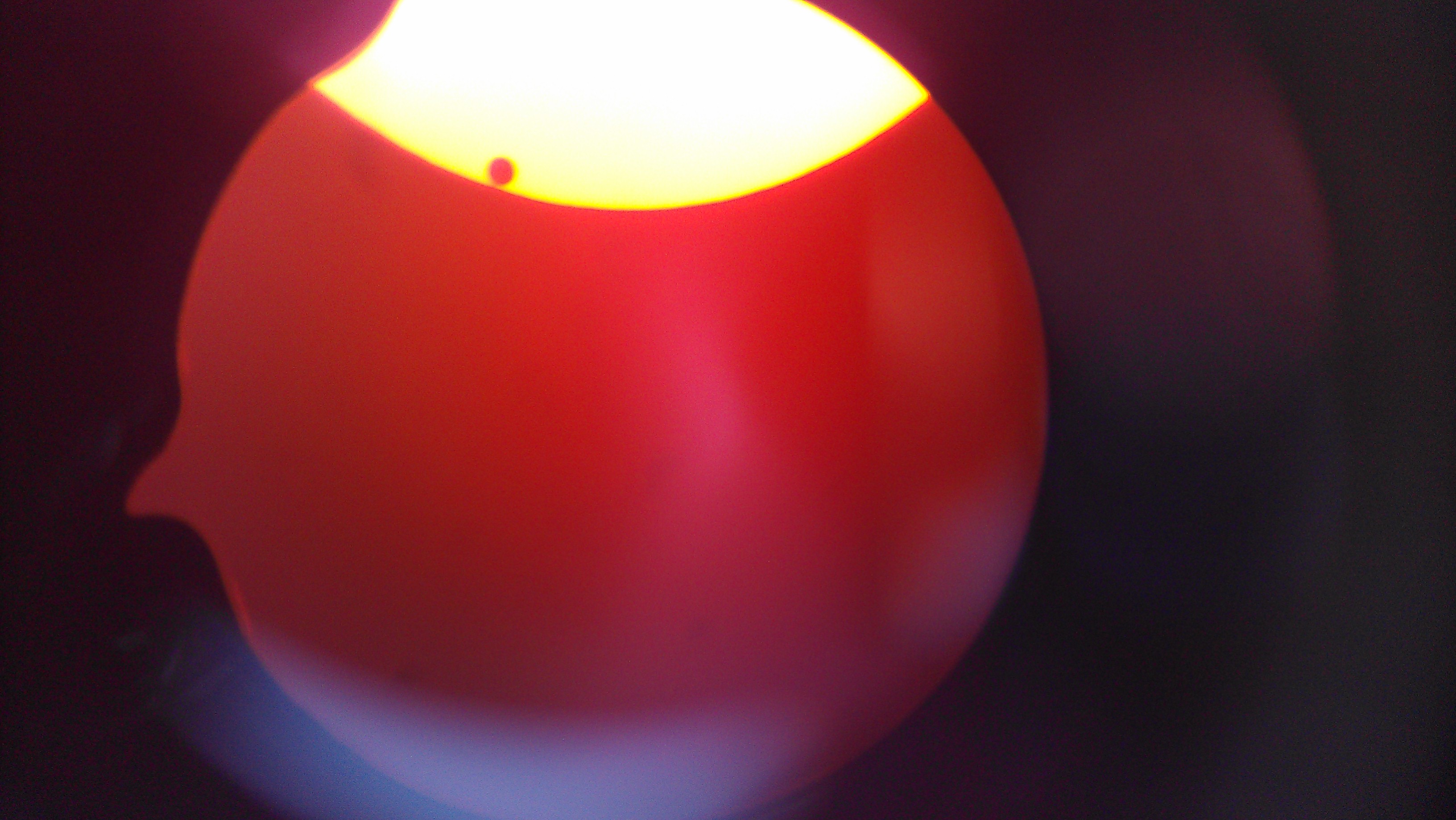 Venus Transit Through Filter