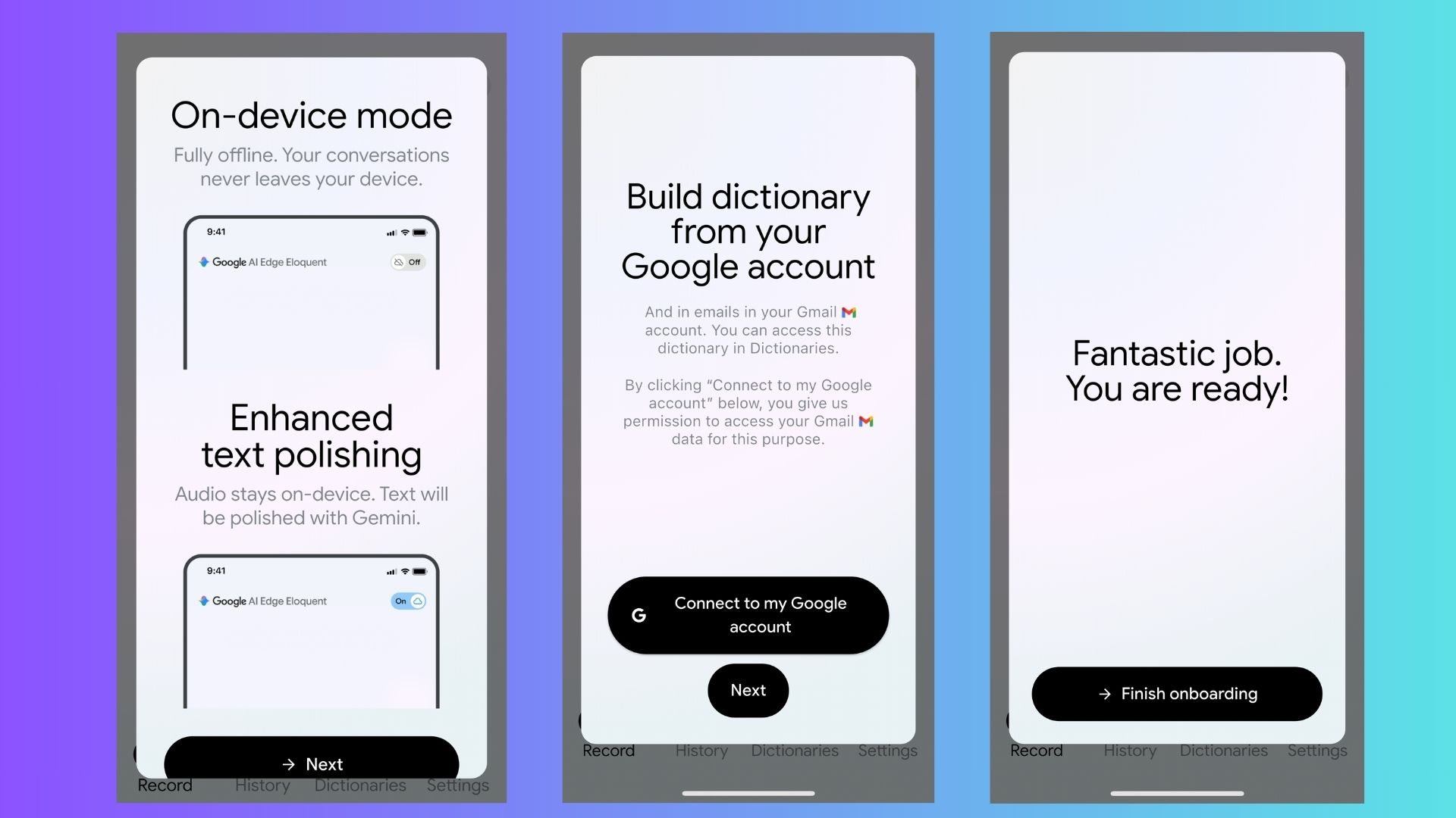 Google Edge Eloquent