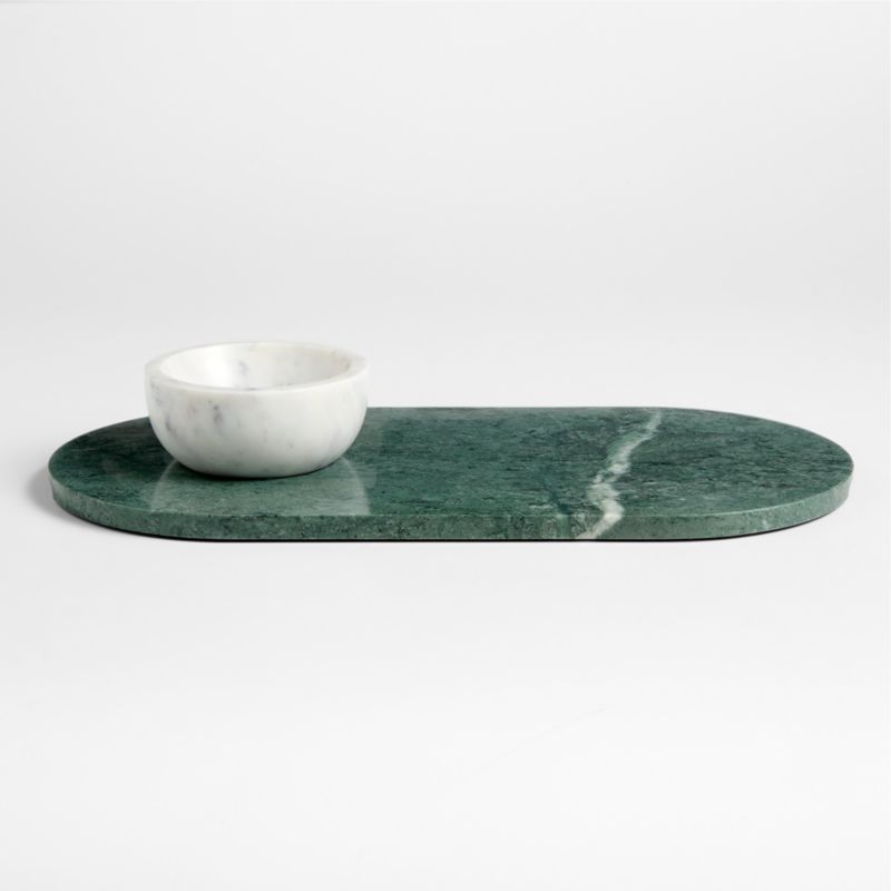 Geneve Green Marble Serving Board &amp;amp; Bowl Set by Daniel Humm