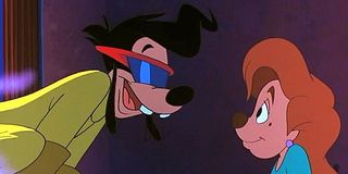 Max and Roxanne voiced by Jason Marsden and Kellie Martin in The Goofy Movie