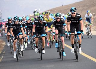 Team Sky chases on stage one of the 2014 Tour of Beijing