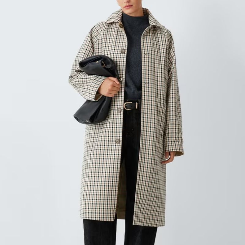 John Lewis , Reversible Check Coat Mac