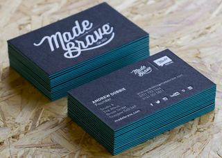 MadeBrave’s foil-printed business cards are a feast for the eyes