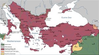 By 1025, the Byzantine Empire stretched across modern-day Turkey, Greece and the Balkans.