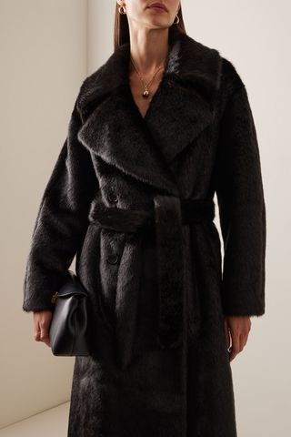 The Frankie Shop Joni Faux Fur Coat