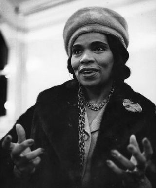 american concert and opera singer marian anderson 1897 1993 she was the first black singer to perform at the new york metropolitan, and was made a delegate to the united nations in 1958 by president dwight d eisenhower photo by erich auerbachgetty images