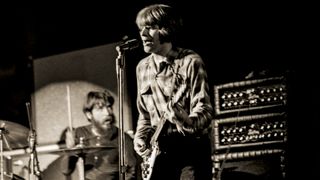 Doug Clifford (left) and John Fogerty perform with Creedence Clearwater Revival at the Sam Houston Coliseum, Houston, July 11, 1970.