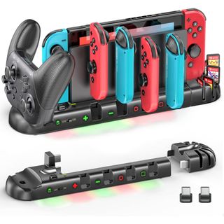 OIVO Switch charging station for 6 Joy-Cons and Pro Controller