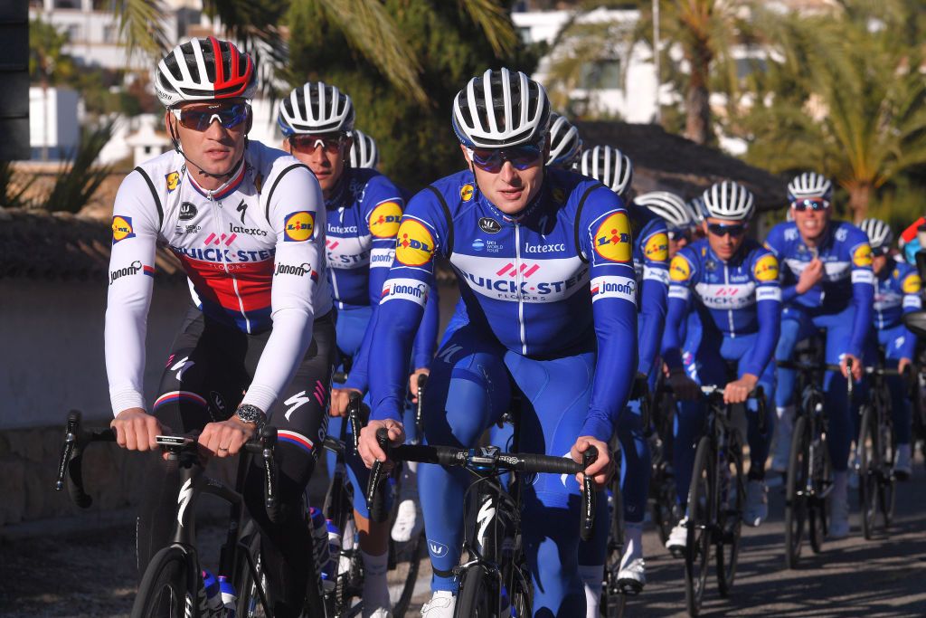 Deceuninck-QuickStep's Czech riders Petr Vakoc and Zdenek Stybar