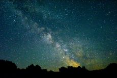 A truly starry sky, such as this one on the Isle of Wight, is a sight denied to 95% of Brits.