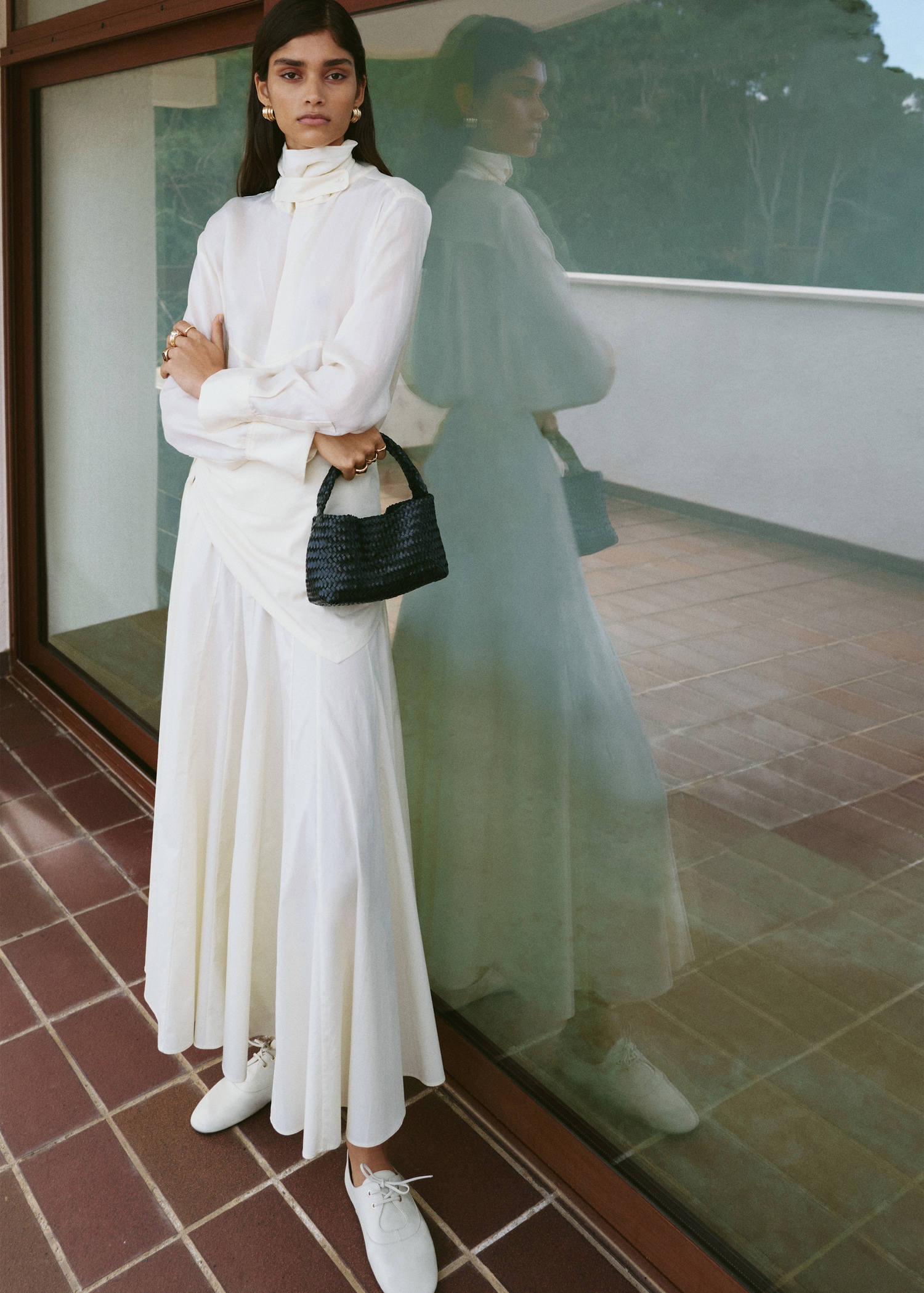 A-Line Skirt With Handkerchief Detail - Women | Mango United Kingdom