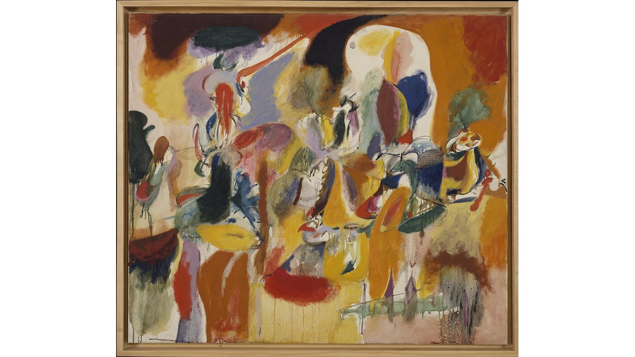 Water of the Flowery Mill, 1944<br/>Oil on canvas, 107.3 x 123.8 cm<br/>The Metropolitan Museum of Art, New York<br/>(c) ARS, NY and DACS, London 2016 <br/>Digital image (c) 2016. The Metropo
