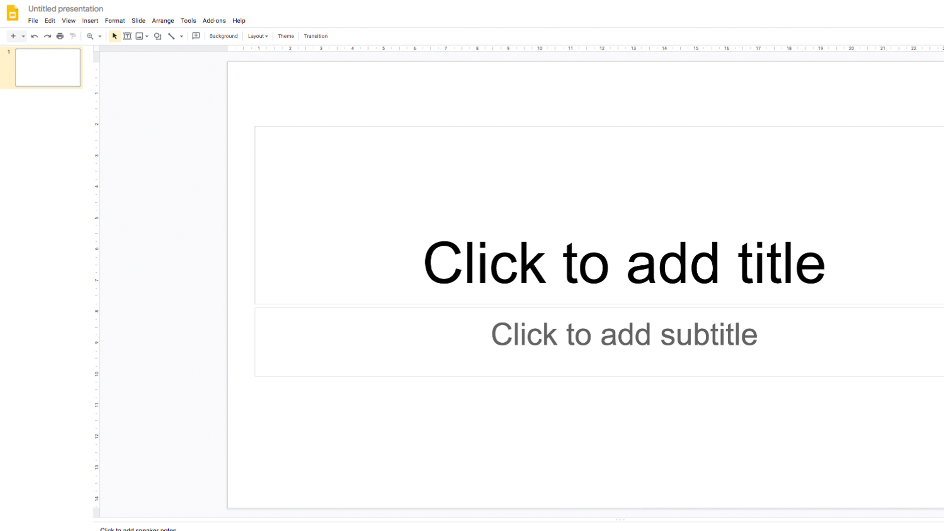 Google Slides interface