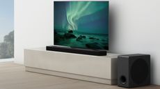 LG S95QR soundbar in living room