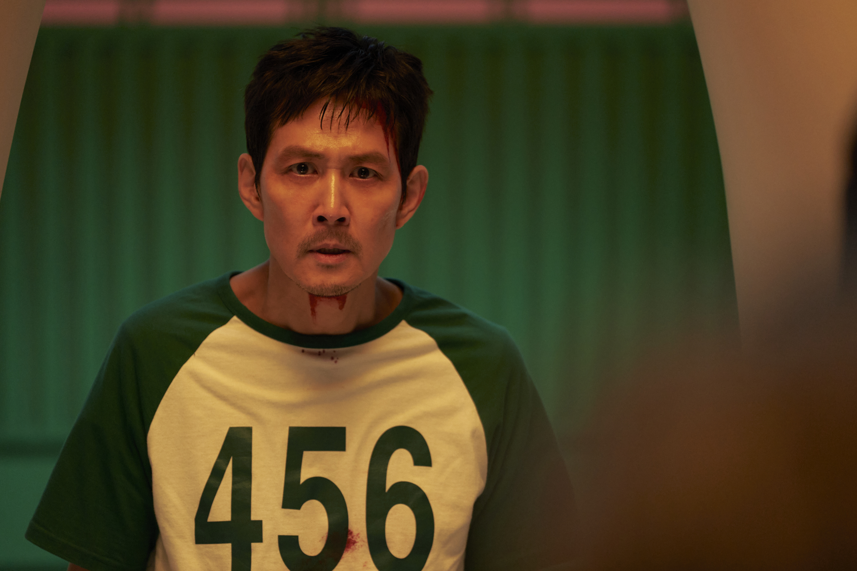Lee Jung-jae as Seong Gi-hun in Squid Game
