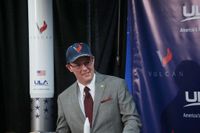 Former United Launch Alliance CEO Tory Bruno in April 2015 as he announced the Vulcan Centaur rocket.