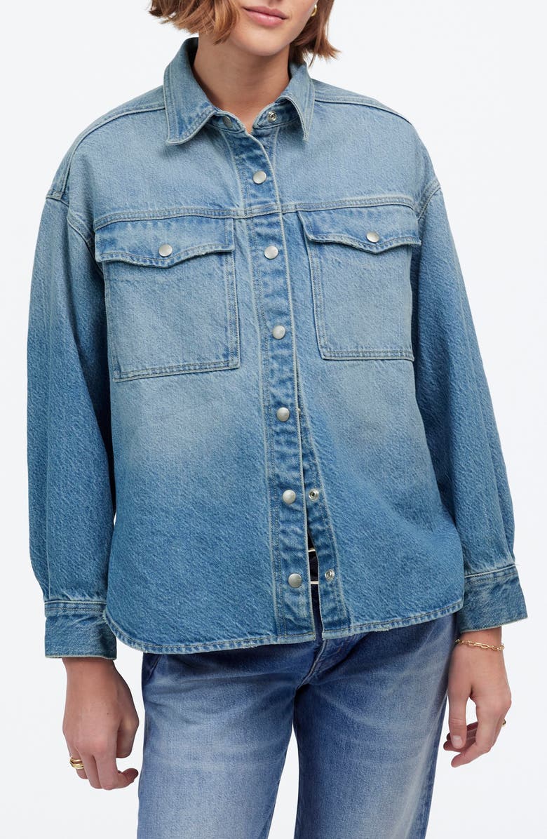 Boxy Denim Shirt Jacket