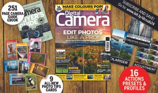 Photo montage of the 14 bonus gifts bundled with the May 2024 issue of Digital Camera