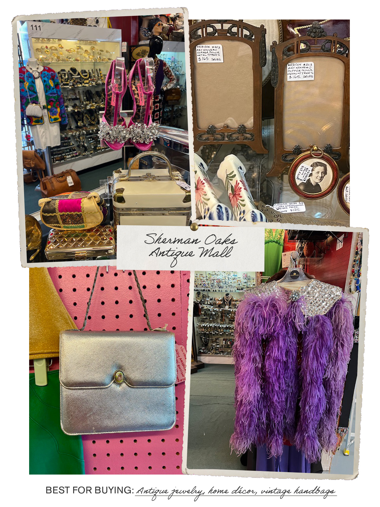 Various vintage items