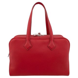 Hermes Taurillon Novillo Victoria Ii 35 in Rouge Garance