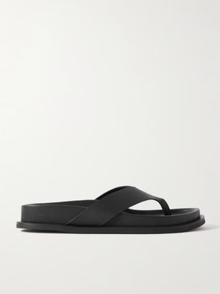 ST. AGNI, + Net Sustain Thong Leather Flip Flops