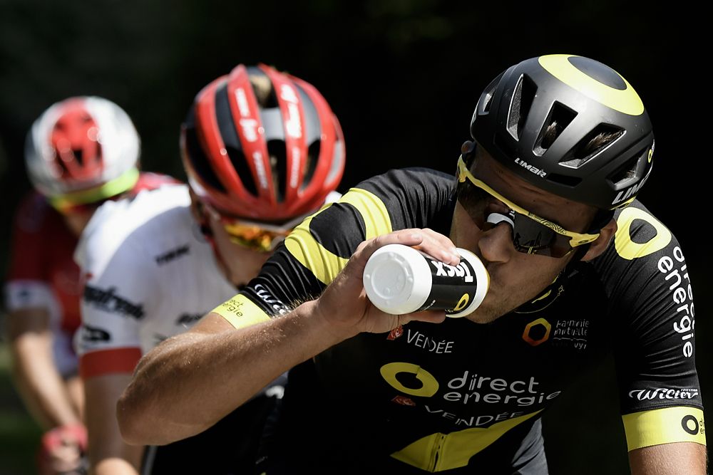 Breakaway on stage 5 with Toms Skuijns (Trek-Segafredo) and Lilian Calmejane (Direct Energie)