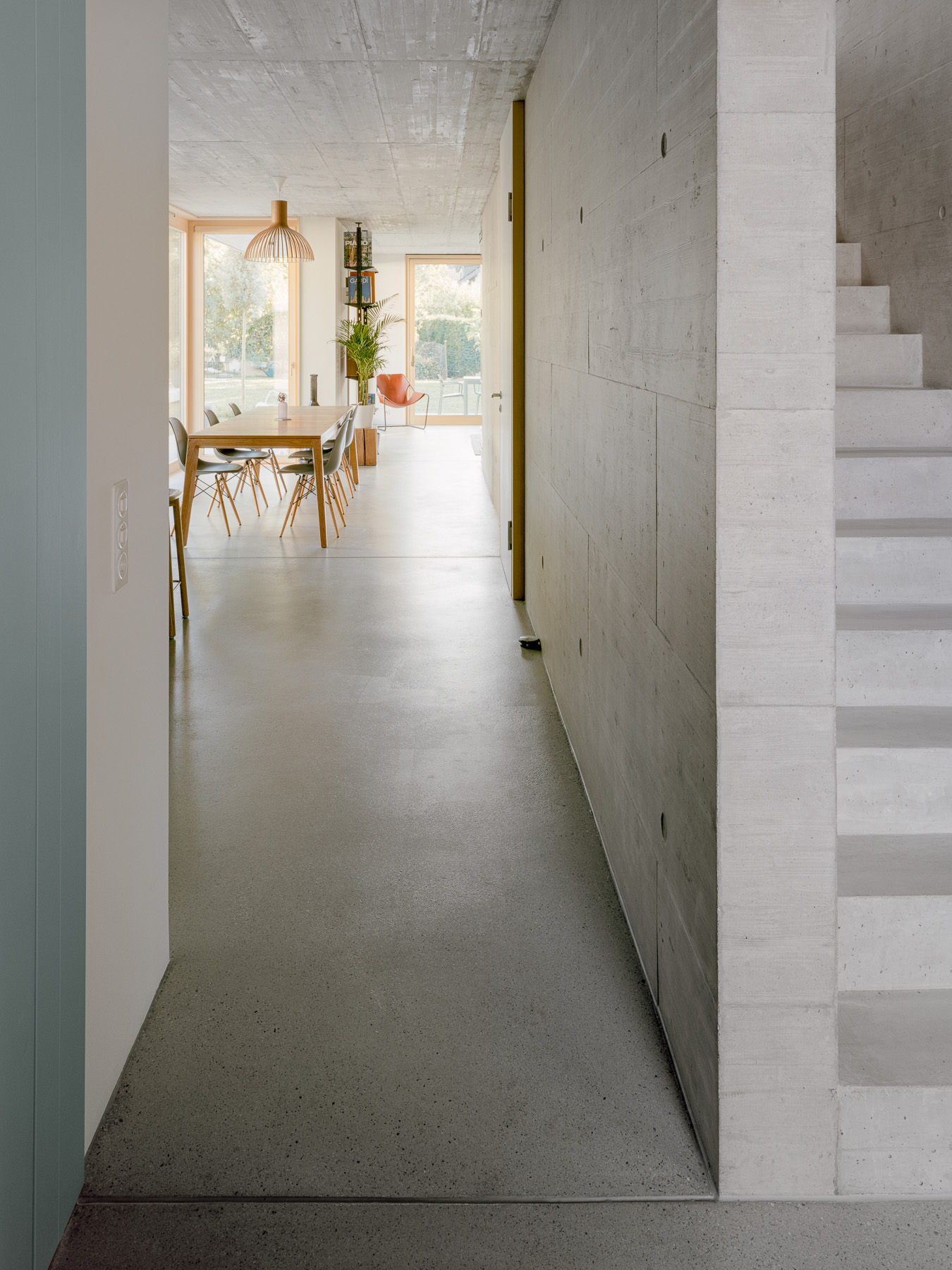 Long vistas are achieved on the ground floor