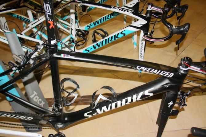 New signing Michele Scarponi has been training on this
