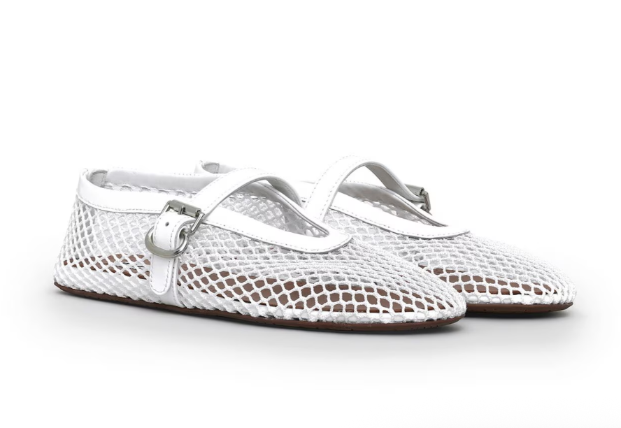 ALA&amp;Iuml;A, Ballet Flats in Fishnet