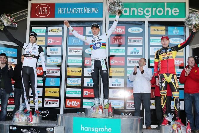 Sven Nys (Crelan-Euphony) on the podium