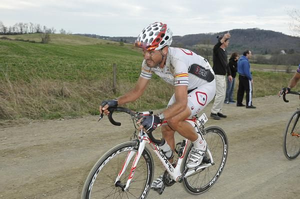 Francisco Mancebo (Competitive Cyclist) leading up the far side of Meetinghouse Road