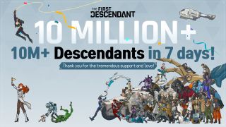 The First Descendant celebrating 10 million unique players.